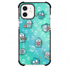 Hangyodon Sanrio Phone Case For iPhone Samsung Galaxy Pixel OnePlus Vivo Xiaomi Asus Sony Motorola Nokia - Hangyodon Sanrio Pattern Art On Green Bubble Background