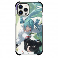 Hatsune Miku Case For iPhone Samsung Galaxy Pixel OnePlus Vivo Xiaomi Asus Sony Motorola Nokia - Hatsune Miku Jumping Black Mini Skirt