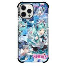 Hatsune Miku Case For iPhone Samsung Galaxy Pixel OnePlus Vivo Xiaomi Asus Sony Motorola Nokia - School Items Blue Background Collage