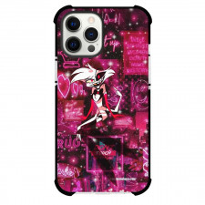 Hazbin Hotel Angel Dust Phone Case For iPhone Samsung Galaxy Pixel OnePlus Vivo Xiaomi Asus Sony Motorola Nokia - Angel Dust On Neon Effect Background