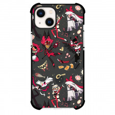Hazbin Hotel Phone Case For iPhone Samsung Galaxy Pixel OnePlus Vivo Xiaomi Asus Sony Motorola Nokia - Hazbin Hotel Character Pattern Art On Dark Background