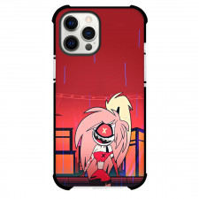 Hazbin Hotel Cherri Bomb Phone Case For iPhone Samsung Galaxy Pixel OnePlus Vivo Xiaomi Asus Sony Motorola Nokia - Cherri Bomb Standing On Red City Background