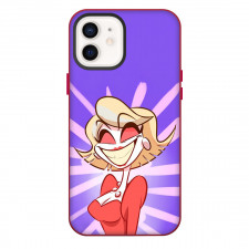 Hazbin Hotel Katie Killjoy Phone Case For iPhone Samsung Galaxy Pixel OnePlus Vivo Xiaomi Asus Sony Motorola Nokia - Katie Killjoy Smiling Portrait On Purple And Pink Background