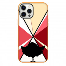 Hazbin Hotel Katie Killjoy Phone Case For iPhone Samsung Galaxy Pixel OnePlus Vivo Xiaomi Asus Sony Motorola Nokia - Katie Killjoy Standing Back Silhouette On Colorful Background