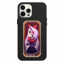 Hazbin Hotel Vaggie Phone Case For iPhone Samsung Galaxy Pixel OnePlus Vivo Xiaomi Asus Sony Motorola Nokia - Vaggie Standing On Red Background Sticker