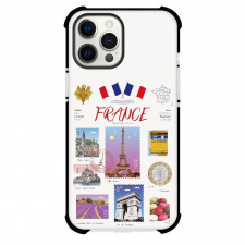 Heritage Stamp Collection France Phone Case For iPhone and Samsung Galaxy Devices - France Heritage Stamp Collection