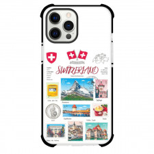 Heritage Stamp Collection Switzerland Phone Case For iPhone and Samsung Galaxy Devices - Switzerland Heritage Stamp Collection