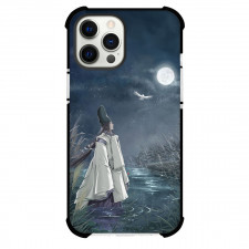Hikaru No Go Fujiwara No Sai Phone Case For iPhone Samsung Galaxy Pixel OnePlus Vivo Xiaomi Asus Sony Motorola Nokia - Fujiwara No Sai Standing Under The Moon Light