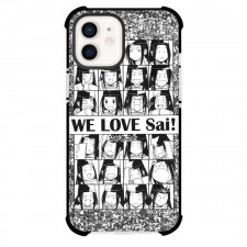 Hikaru No Go Fujiwara No Sai Phone Case For iPhone Samsung Galaxy Pixel OnePlus Vivo Xiaomi Asus Sony Motorola Nokia - Fujiwara No Sai We Love Sai Black And White Poster