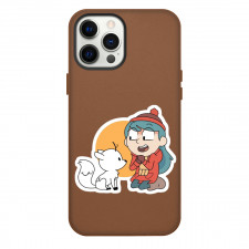 Hilda Phone Case For iPhone Samsung Galaxy Pixel OnePlus Vivo Xiaomi Asus Sony Motorola Nokia - Twig And Hilda Happy Portrait Sticker