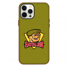 North Bay Battalion Phone Case For iPhone Samsung Galaxy Pixel OnePlus Vivo Xiaomi Asus Sony Motorola Nokia - Logo In Army Green Background