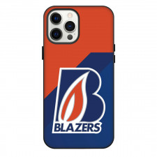 Amloops Blazers Phone Case For iPhone Samsung Galaxy Pixel OnePlus Vivo Xiaomi Asus Sony Motorola Nokia - Logo Orange And Blue Background