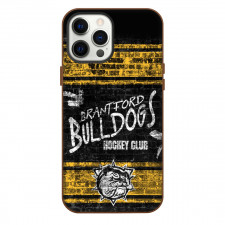 Brantford Bulldogs Phone Case For iPhone Samsung Galaxy Pixel OnePlus Vivo Xiaomi Asus Sony Motorola Nokia - Wordmark Wall Grunge Background