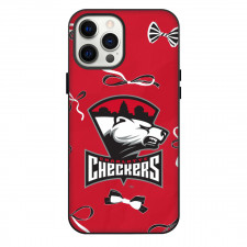 Charlotte Checkers Phone Case For iPhone Samsung Galaxy Pixel OnePlus Vivo Xiaomi Asus Sony Motorola Nokia - Logo Ribbon In Red Background