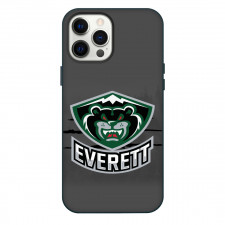 Everett Silvertips Phone Case For iPhone Samsung Galaxy Pixel OnePlus Vivo Xiaomi Asus Sony Motorola Nokia - Logo Forest Gray Poster