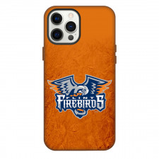 Flint Firebird Phone Case For iPhone Samsung Galaxy Pixel OnePlus Vivo Xiaomi Asus Sony Motorola Nokia - Logo Grunge Orange Background