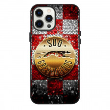 Sault Ste Marie Greyhounds Phone Case For iPhone Samsung Galaxy Pixel OnePlus Vivo Xiaomi Asus Sony Motorola Nokia - Logo Gold Red And White Background
