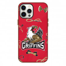 Grand Rapids Griffins Phone Case For iPhone Samsung Galaxy Pixel OnePlus Vivo Xiaomi Asus Sony Motorola Nokia - Logo Ribbon In Red Background