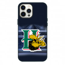 Halifax Mooseheads Phone Case For iPhone Samsung Galaxy Pixel OnePlus Vivo Xiaomi Asus Sony Motorola Nokia - Logo Stadium In Blue Background