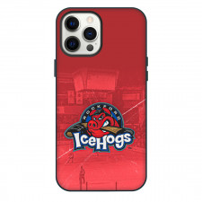 Rockford IceHogs Phone Case For iPhone Samsung Galaxy Pixel OnePlus Vivo Xiaomi Asus Sony Motorola Nokia - Old Logo In Red Stadium Background