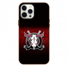 Red Deer Rebels Phone Case For iPhone Samsung Galaxy Pixel OnePlus Vivo Xiaomi Asus Sony Motorola Nokia - Logo Overlay In Red And Black Background