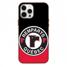 Quebec Remparts Phone Case For iPhone Samsung Galaxy Pixel OnePlus Vivo Xiaomi Asus Sony Motorola Nokia - Logo In Red And Black Background