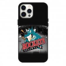 Kelowna Rockets Phone Case For iPhone Samsung Galaxy Pixel OnePlus Vivo Xiaomi Asus Sony Motorola Nokia - Logo Gray Stadium Background