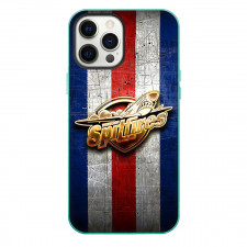Windsor Spitfires Phone Case For iPhone Samsung Galaxy Pixel OnePlus Vivo Xiaomi Asus Sony Motorola Nokia - Logo Gold In Grunge Stripe Background
