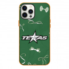 Texas Stars Phone Case For iPhone Samsung Galaxy Pixel OnePlus Vivo Xiaomi Asus Sony Motorola Nokia - Logo Ribbon In Green Background