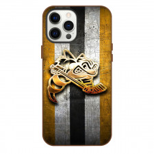 Sarnia Sting Phone Case For iPhone Samsung Galaxy Pixel OnePlus Vivo Xiaomi Asus Sony Motorola Nokia - Logo Gold In Grunge Stripe Background