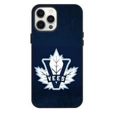 Penticton Vees Phone Case For iPhone Samsung Galaxy Pixel OnePlus Vivo Xiaomi Asus Sony Motorola Nokia - Logo In Blue Grunge Background