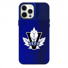 Penticton Vees Phone Case For iPhone Samsung Galaxy Pixel OnePlus Vivo Xiaomi Asus Sony Motorola Nokia - Logo In Blue Noise Background