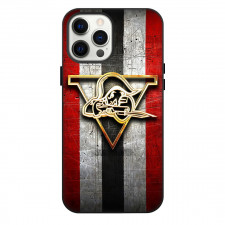 Drummondville Voltigeurs Phone Case For iPhone Samsung Galaxy Pixel OnePlus Vivo Xiaomi Asus Sony Motorola Nokia - Logo Gold In Grunge Stripe Background