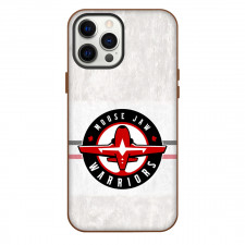Moose Jaw Warriors Phone Case For iPhone Samsung Galaxy Pixel OnePlus Vivo Xiaomi Asus Sony Motorola Nokia - Logo In White Grunge Background