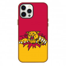 Moncton Wildcats Phone Case For iPhone Samsung Galaxy Pixel OnePlus Vivo Xiaomi Asus Sony Motorola Nokia - Logo In Red And Yellow Background
