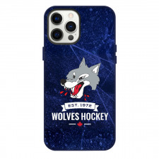Sudbury Wolves Phone Case For iPhone Samsung Galaxy Pixel OnePlus Vivo Xiaomi Asus Sony Motorola Nokia - Logo Poster In Blue Grunge Background