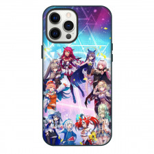 Hololive Phone Case For iPhone Samsung Galaxy Pixel OnePlus Vivo Xiaomi Asus Sony Motorola Nokia - Characters Smiling Shapes Background