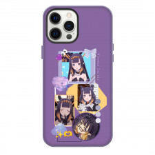 Hololive Ninomae Inanis Phone Case For iPhone Samsung Galaxy Pixel OnePlus Vivo Xiaomi Asus Sony Motorola Nokia - Ninomae Inanis Portrait Purple Collage
