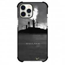 Heavy Rain Phone Case For iPhone Samsung Galaxy Pixel OnePlus Vivo Xiaomi Asus Sony Motorola Nokia - Heavy Rain Black And White Cover Poster