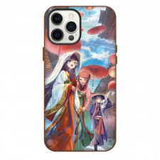 Though I Am An Inept Villainess Phone Case For iPhone Samsung Galaxy Pixel OnePlus Vivo Xiaomi Asus Sony Motorola Nokia - Though I Am An Inept Villainess Characters Walking Umbrella Portrait