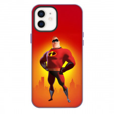 The Incredibles Bob Phone Case For iPhone Samsung Galaxy Pixel OnePlus Vivo Xiaomi Asus Sony Motorola Nokia - The Incredibles Bob Parr Standing 3D Art On Minimalist City Background