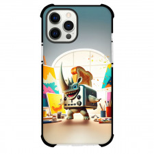 Italian Brainrot Rhino Toasterino Phone Case For iPhone Samsung Galaxy Pixel OnePlus Vivo Xiaomi Asus Sony Motorola Nokia - Rhino Toasterino Standing On Color Canvas Background