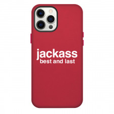Jackass Best And Last Phone Case For iPhone Samsung Galaxy Pixel OnePlus Vivo Xiaomi Asus Sony Motorola Nokia - Jackass Best And Last White Text Logo Sticker