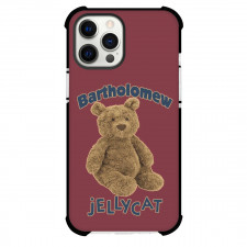 Jellycat Phone Case For iPhone Samsung Galaxy Pixel OnePlus Vivo Xiaomi Asus Sony Motorola Nokia - Bartholomew Portrait Red Background