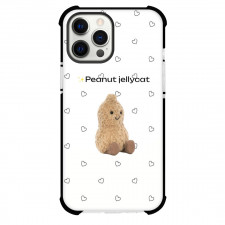 Jellycat Phone Case For iPhone Samsung Galaxy Pixel OnePlus Vivo Xiaomi Asus Sony Motorola Nokia - Peanut Jellycat Heart Pattern Art Background