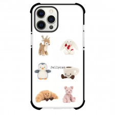 Jellycat Phone Case For iPhone Samsung Galaxy Pixel OnePlus Vivo Xiaomi Asus Sony Motorola Nokia - Reindeer Collage White Background