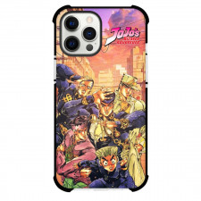 JoJo's Bizarre Adventure Phone Case For iPhone and Samsung Galaxy Devices - JoJo's Bizarre Adventure Characters On City Background