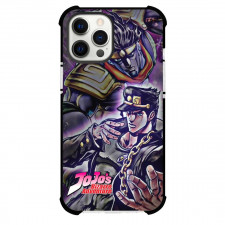 JoJo's Bizarre Adventure Jotaro Kujo Star Platinum Phone Case For iPhone and Samsung Galaxy Devices - Jotaro Kujo Star Platinum Attack Mode Illustration
