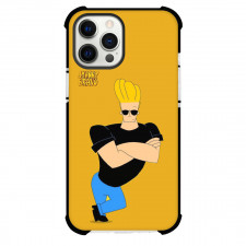 Johny Bravo For iPhone Samsung Galaxy Pixel OnePlus Vivo Xiaomi Asus Sony Motorola Nokia - Johny Bravo Portrait Orange Background