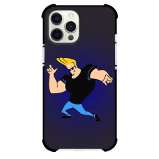 Johny Bravo For iPhone Samsung Galaxy Pixel OnePlus Vivo Xiaomi Asus Sony Motorola Nokia - Johny Bravo Posing Blue Background